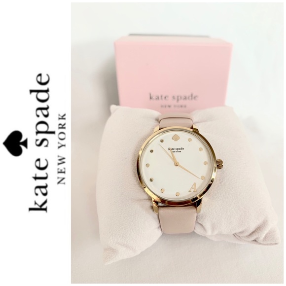 NWT Kate Spade Metro monogram watch blush gold - Picture 4 of 8